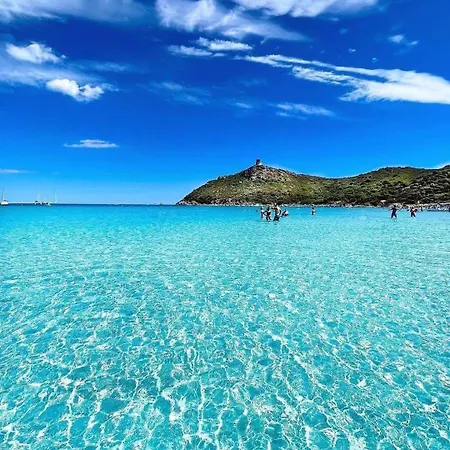 Martina A Villasimius, 150 Mt Dalla Spiaggia Di Porto Giunco, Con Ampio Giardino וילסימיוס